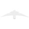 Ekena Millwork Alberta Architectural Grade PVC Gable Bracket, 48"W x 12"H x 2"D x 4"F, 6/12 Pitch GBP048X12X0204ALB00 - alternate 2